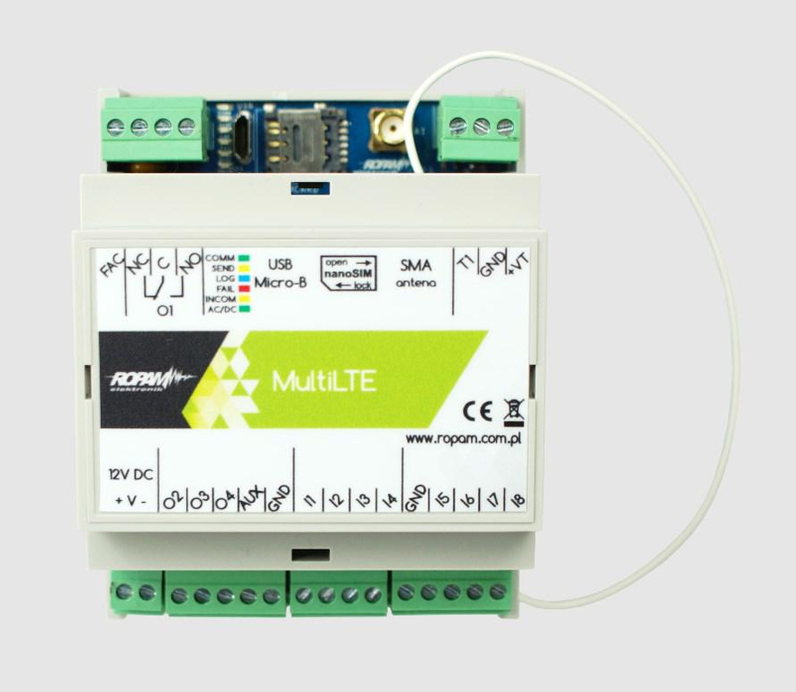 Ropam MultiLTE-RF notification module for alarm systems