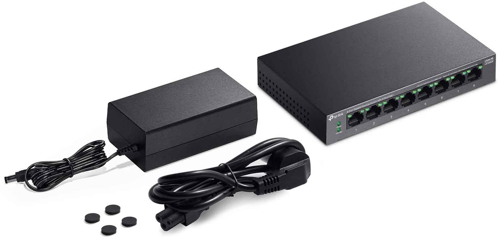 Switch TP-Link LS108GP 8 portos Gigabit PoE funkcióval