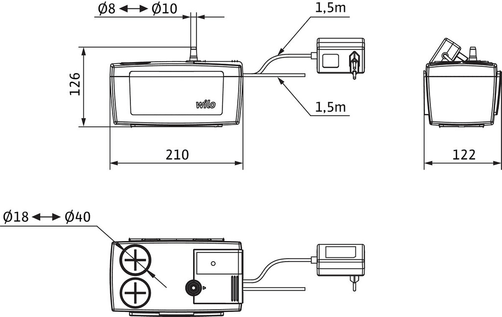 Kondenswasserpumpe Wilo-Plavis 013-C-2G