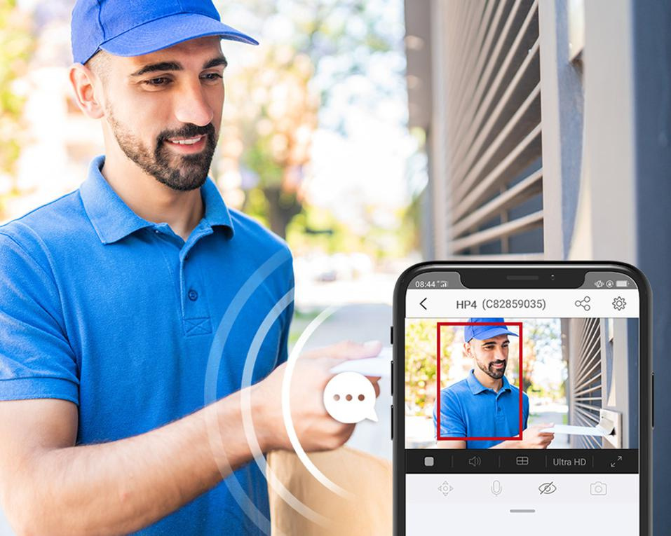 Visor de puerta inalámbrico Ezviz HP2 con función de grabación y conexión Wi-Fi