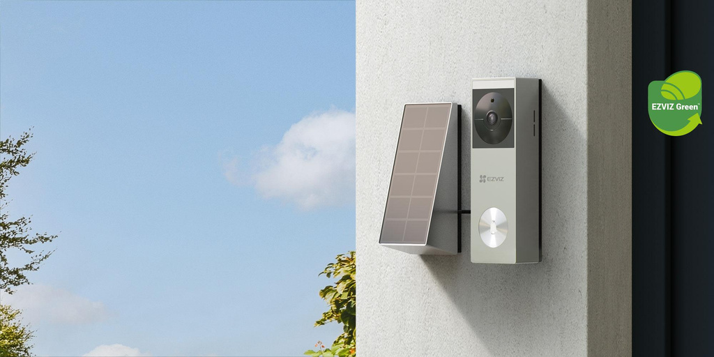 Ezviz HP3 Pro 3MPx videoklocka med solpanel