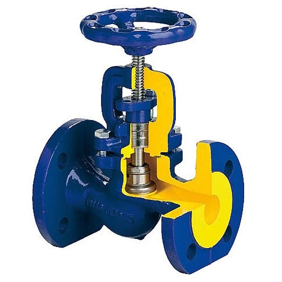 Dam valve zGLO Fig. 215 DN100 PN16, grey cast iron EN-GJL-250, execution: 01, stem and plug connection - separable - screw, stem, plug