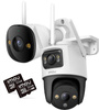 Set aus 2 Imou bullet 3 5MP und Cruiser Dual 10MP IP-Kameras mit 32GB Speicherkarten