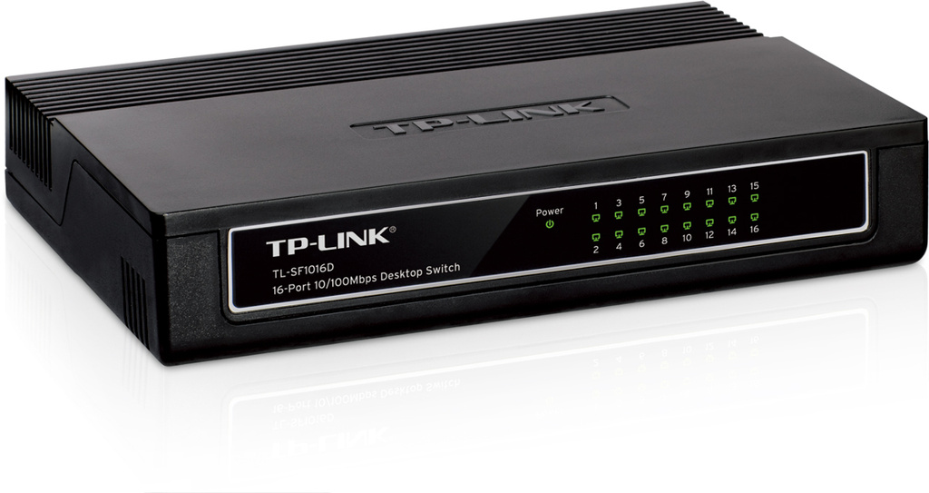 Switch TP-Link TL-SF1016D 16-Port 10/100 Mbps Fast Ethernet Adapter