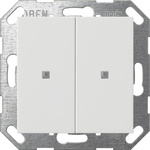 Sensore a pulsante GIRA 2x KNX ONE System 55 bianco puro opaco 517327