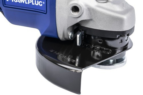 Vinkelslip 18V 125mm paddelhastighetsreglering 2 uppladdningsbara 5Ah batterier laddningsväska RawlCase