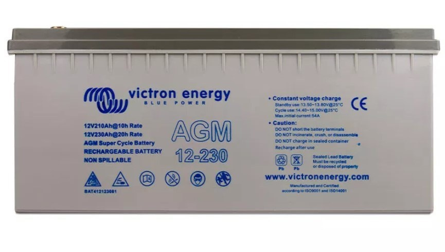 Batterie au gel Victron Energy Agm Super 12/230 M8 (BAT412123081)