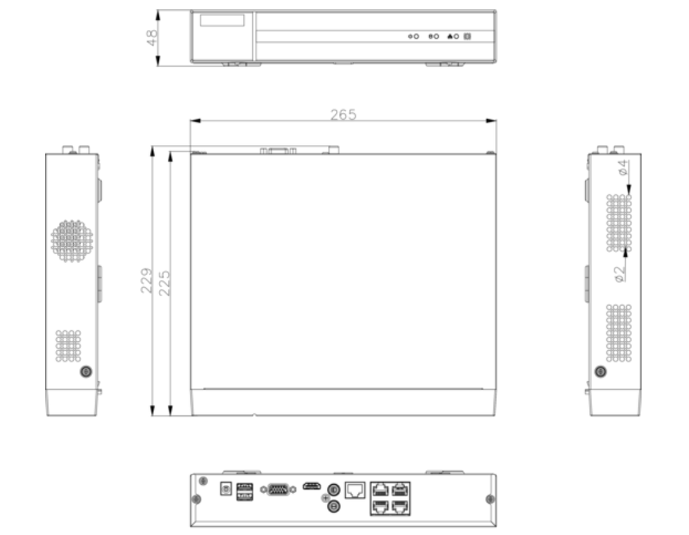 4-in-1 Hilook by Hikvision 8 channel DVR-8CH-5MP recorder