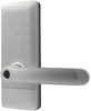 Door handle with access controller EURA ELH-02H4 silver