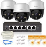Set di tre telecamere IP Imou Cruiser 4MP POE con cloud Imou Protect Basic
