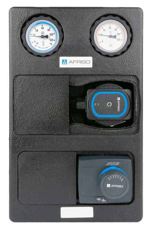 PrimoTherm K 180-2 DN25 AP 3-WM-SM szivattyúcsoport, AFRISO APH 25-7/180 szivattyú, ARV Kvs 12 keverőszelep, ARM 343 ProClick működtetőszelep