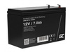 AGM-batteri Green Cell VRLA 12V 7Ah