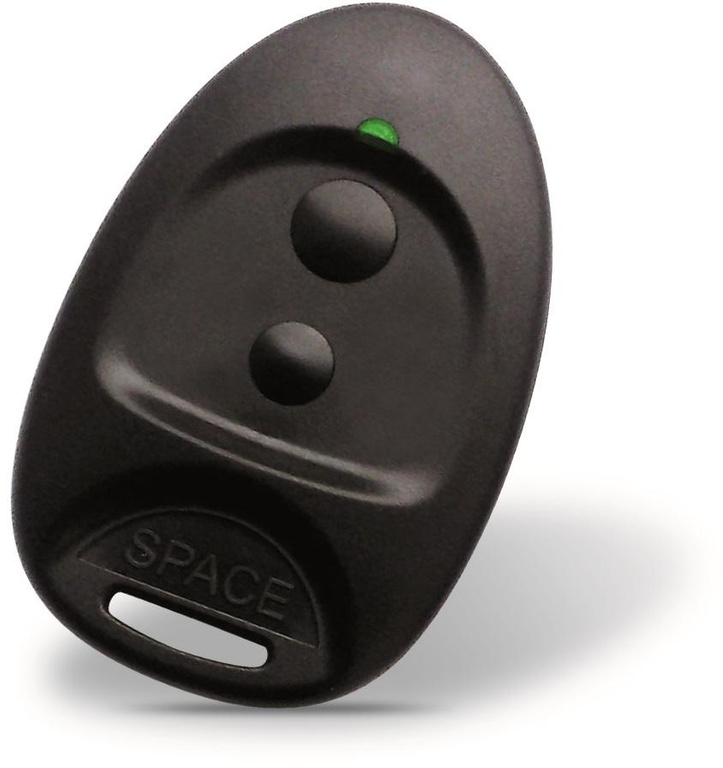 CAME SPACE SP2 (001PL0017) - 2-kanals fjärrkontroll med grön LED, kompatibel med CAME 433,92 MHz-mottagare