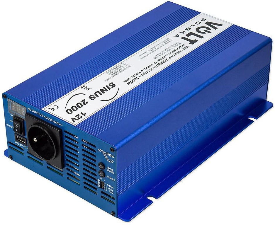INVERTER VOLT POLAND SINUS ECO 2000 12V / 230V 1000/2000W