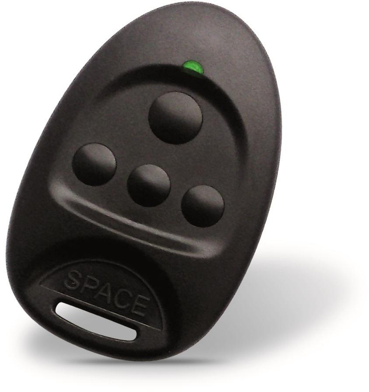 CAME SPACE SP4 (001PL0021) - 4kanálové dálkové ovládání se zelenou LED diodou, kompatibilní s přijímači CAME 433,92 MHz