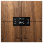 Ecran tactile SMART PANEL 4B bois foncé Grenton