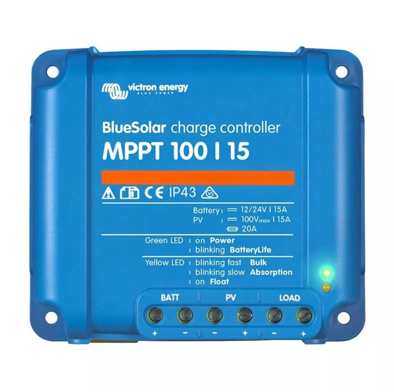 Régulateur de charge solaire Victron Energy Blue Solar MPPT 100V/15A
