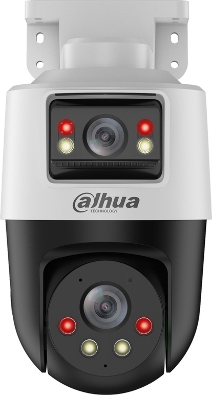 Conjunto de vigilancia IP Dahua de tres cámaras PTZ de 2 MP con disco duro de 1 TB