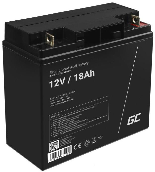 BATTERIE AGM Green Cell VRLA 12V 18Ah