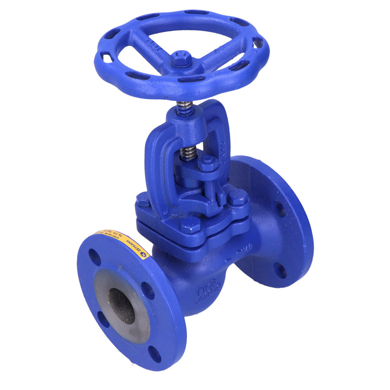 Stopbolkraan zGLO Fig. 215 DN40 PN16, grijs gietijzer EN-GJL-250, uitvoering: 01, spindel- en klepaansluiting - deelbaar - schroeven, spindel, klep