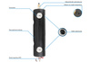 Giunto idraulico BLH 801, 4x GW G 1 pollice, 4x GW G 1/2 pollice, isolamento termico, sfiato automatico, valvola di scarico, termometri