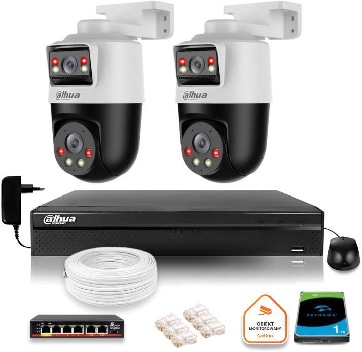 Sada pro IP dohled Dahua dvě 2MP kamery PTZ a 1TB disk