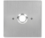 ACO INS-OB-60 Exit pushbutton, illuminated, flush mounted, stainless steel, for electrical box fi60