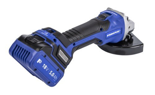 18V 125mm-es sarokcsiszoló változó fordulatszám-szabályozással 2 5Ah akkumulátor töltő 6.5A tok RawlCase