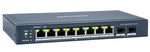 DS-3E1510P-SI - switch PoE 8-port + 2 SFP:er