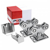 Trolley pakket PSG 60.00P.80 voor schuifpoorten voor rail 80x80x5 mm