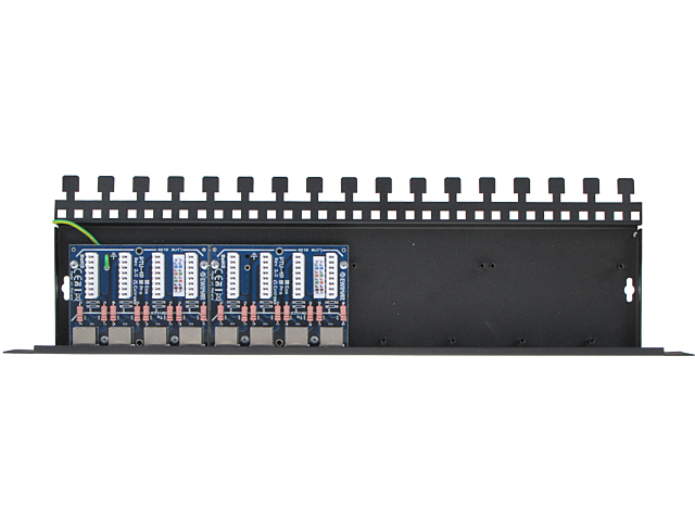 eWIMAR PTU-58R-ECO/PoE 8-channel LAN security panel with PoE surge protection