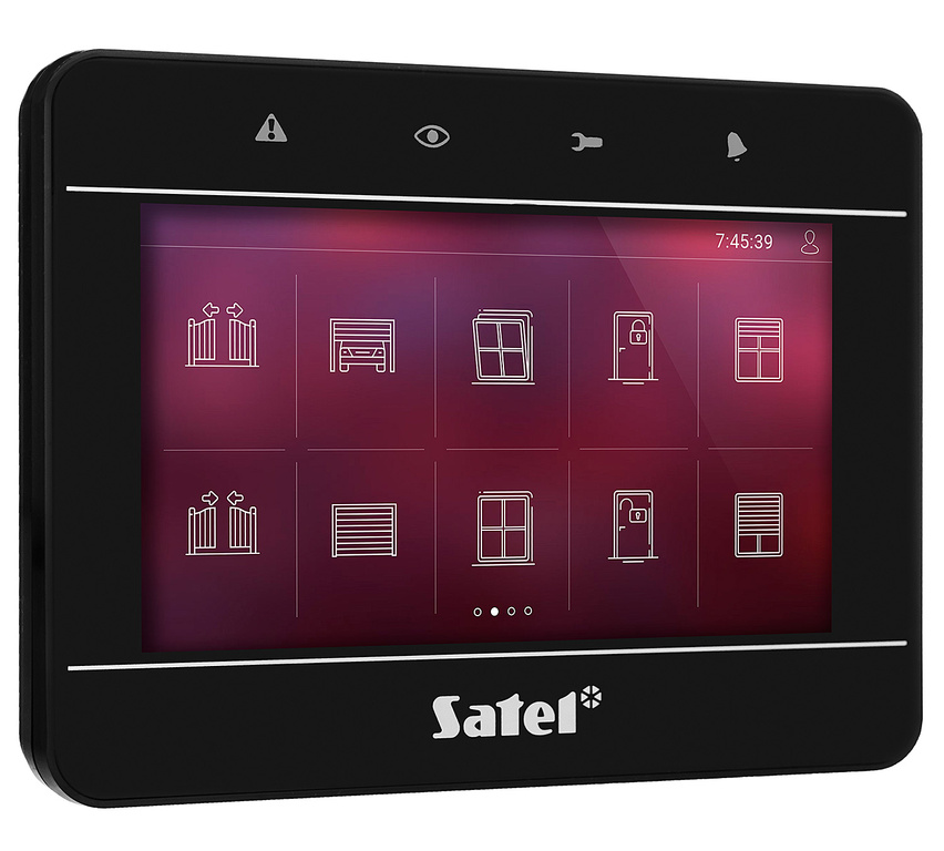 INT-TSG2-B touchscreen keypad for alarm systems