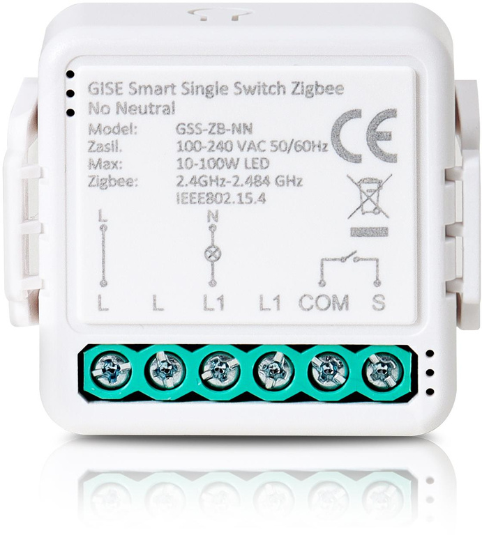 GISE Smart Modul releu unic (fără N) Zigbee | Tuya | GSS-ZB-NN