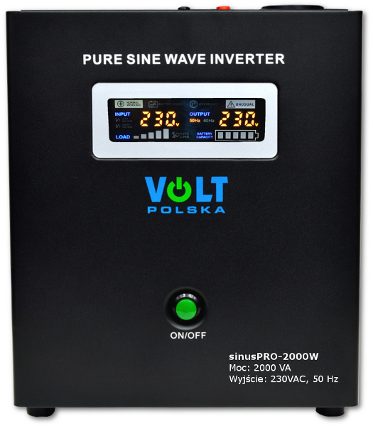 VOLT POLAND SINUSPRO-2000W 24V 1400/2000W INVERTER