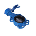 Flange butterfly valve PN16 DN65, body GGG40, ductile iron disc, EPDM sealing, manual lever, SYLAX series