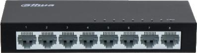 Switch controlador de red Dahua SF1008 con 8 puertos Ethernet para vigilancia IP