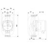 GRUNDFOS PUMP ALPHA1 25-80 180 1x230 50Hz 6H, insulation liners and plug included