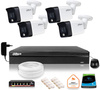 Set di 4 telecamere a corno Dahua IP 6Mpx Disco 1TB