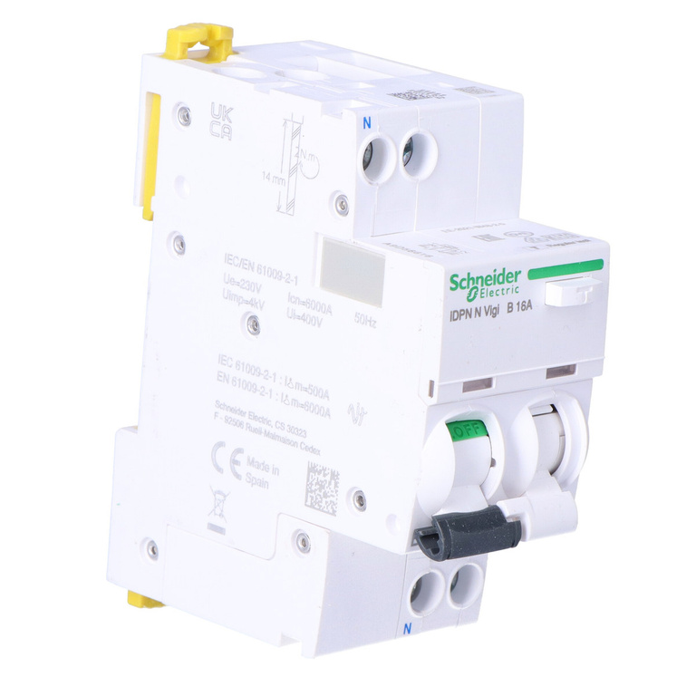 Residual current circuit breaker with overcurrent segment iDPNNVigi-B16-30-A B 16A 1N-pole 30 mA type A