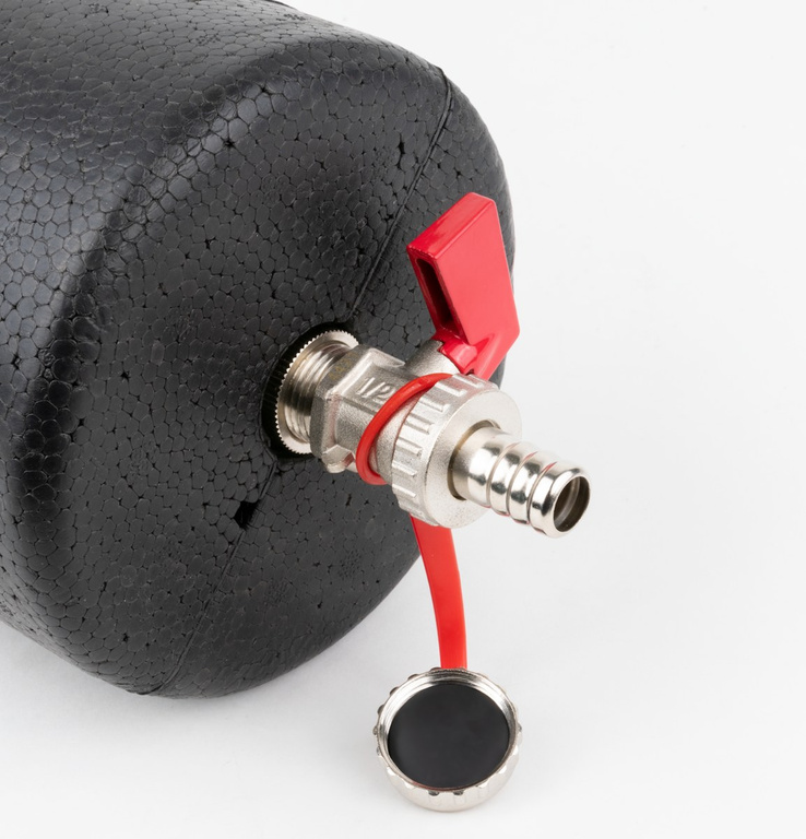 Hydraulische koppeling BLH 801, 4x GW G 1 inch, 4x GW G 1/2 inch, thermische isolatie, automatische ontluchter, aftapkraan, thermometers