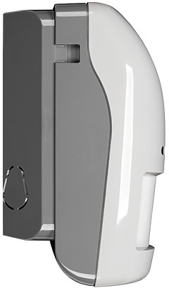 SATEL DETECTOR DE MOVIMIENTO EXTERIOR OPAL PLUS GY CON SENSOR CREPUSCULAR AJUSTE DE SENSIBILIDAD SIN MANETA GRIS