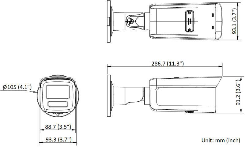 Hikvision IP-kamera DS-2CD2T86G2H-2I 2,8mm EF SVART PL
