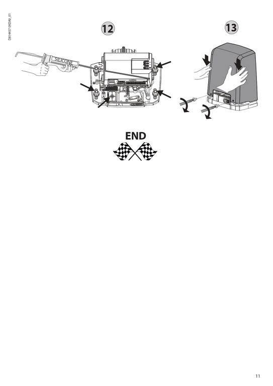 Kit BFT DEIMOS Ultra BT B600 EE KIT - 600 kg skjutgrindsdrivning med MERAK styrenhet