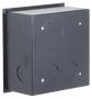 Dahua VTM79 caja de empotrar de aluminio negro para 1 módulo 133 x 133 x 68 mm