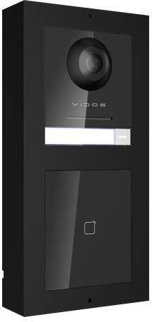 VIDOS ONE dörrstation med RFID närhetsläsare video dörrpostpanel