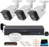Set van 3 Dahua 8mpx IP Camera's PC-HFW1839TC met 1TB schijf