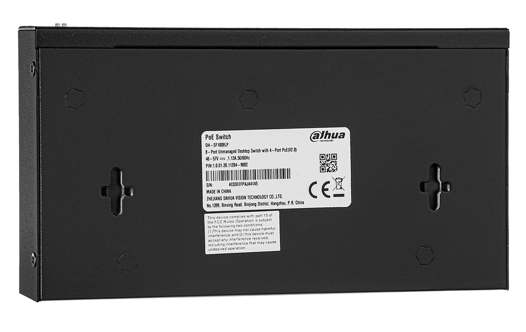 Switch Dahua SF1008LP 8 porturi 4x PoE 4x RJ45 60W 10/100 Mbps