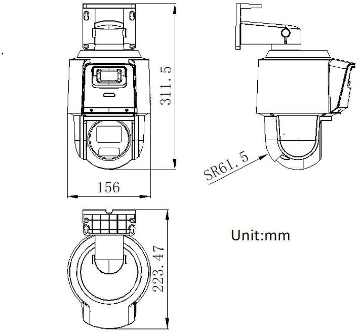 HIKVISION IP CAMERA DS-2SE3C404MWG-E/14(2.8mm)