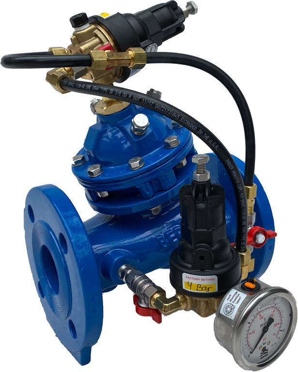 Priority valve with pressure regulator Bermad DN 50