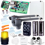 Genius G-Bat 400 Kit für 8m zweiflügelige Tore (Lampe + Fußplatte + Puffer + Wi-Fi Modul)